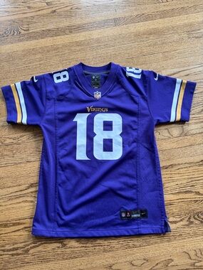 NFL Minnesota Vikings Youth Purple #18 Jersey by Nike